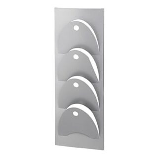 Wall Mounted, D-Line Newspaper Holder