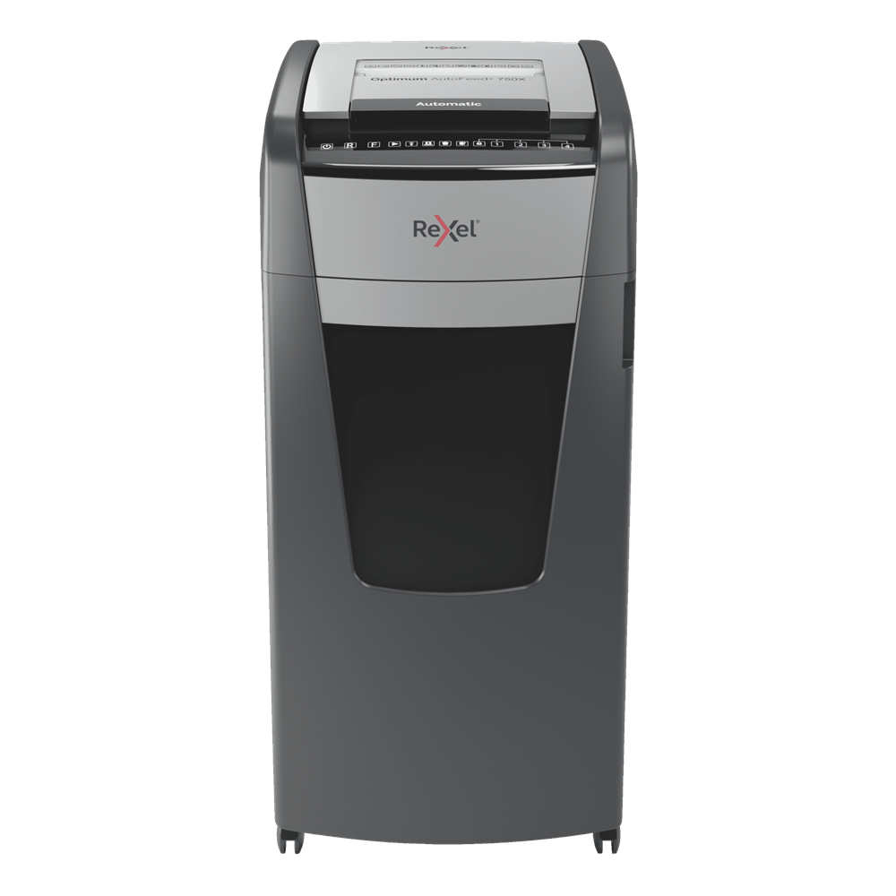Rexel Optimum AutoFeed+ 750X Automatic Cross Cut Paper Shredder P4